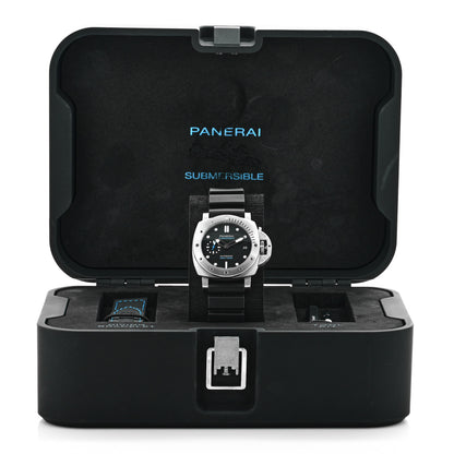 Panerai Stainless Steel Rubber 42mm Luminor Submersible Automatic Watch Black PAM00973 5 of 6