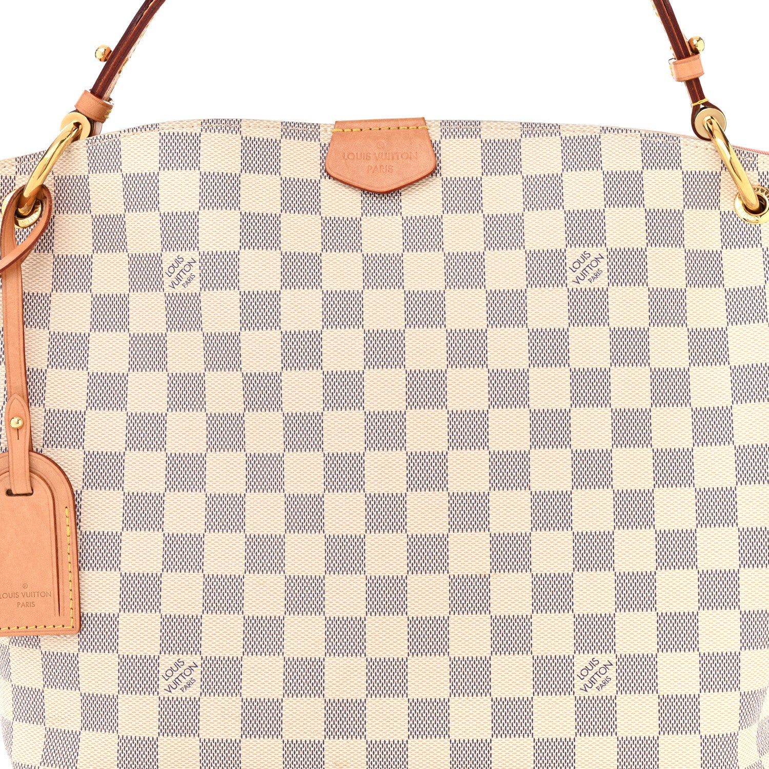 Louis Vuitton Damier Azur Graceful PM Rose Ballerine 7 of 11