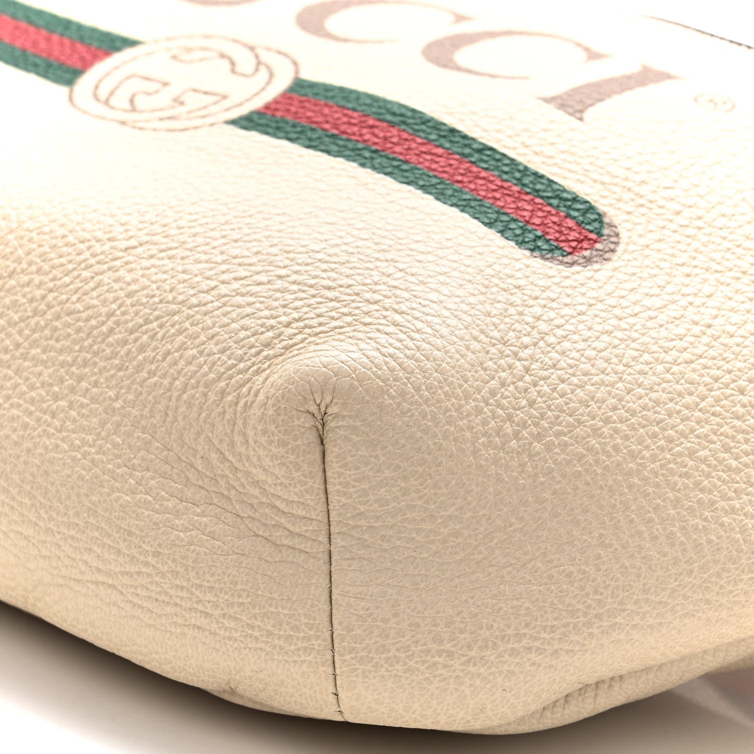 Gucci Grained Calfskin Logo Belt Bag White 10 of 10