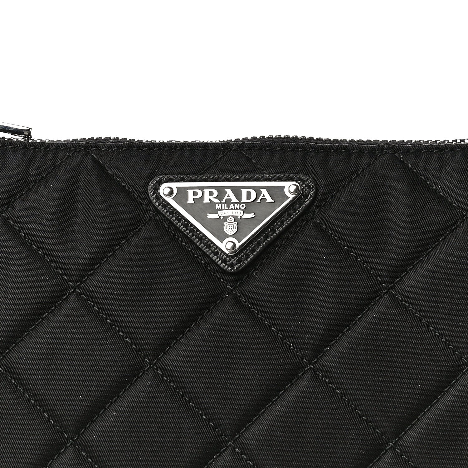 Prada Nylon Tessuto Impuntu Quilted Crossbody Bag Black 7 of 9