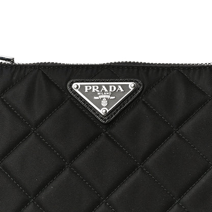 Prada Nylon Tessuto Impuntu Quilted Crossbody Bag Black 7 of 9