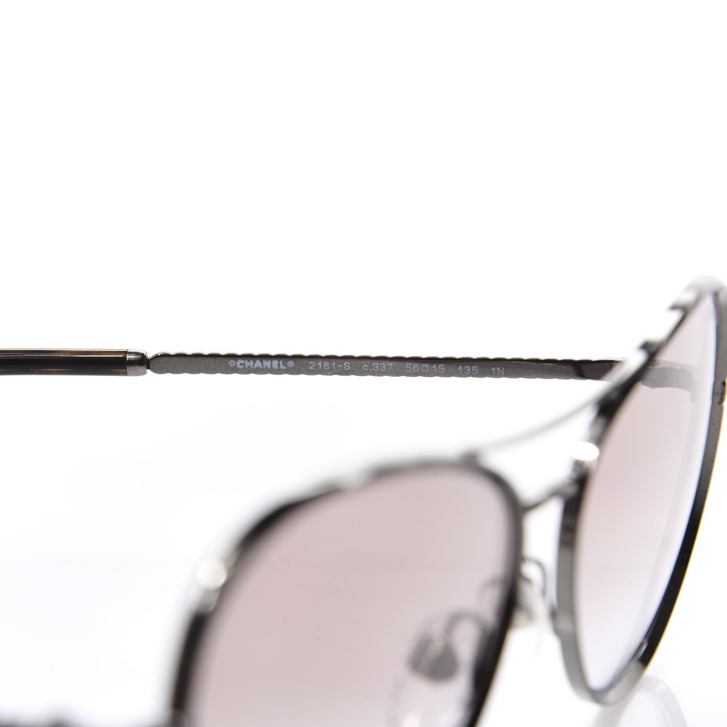 Chanel CC Pilot Sunglasses 2181-S Black 5 of 7