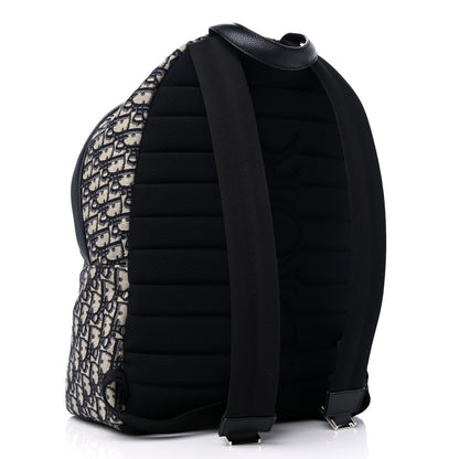 Christian Dior Oblique Calfskin Rider Backpack Beige Black 3 of 8