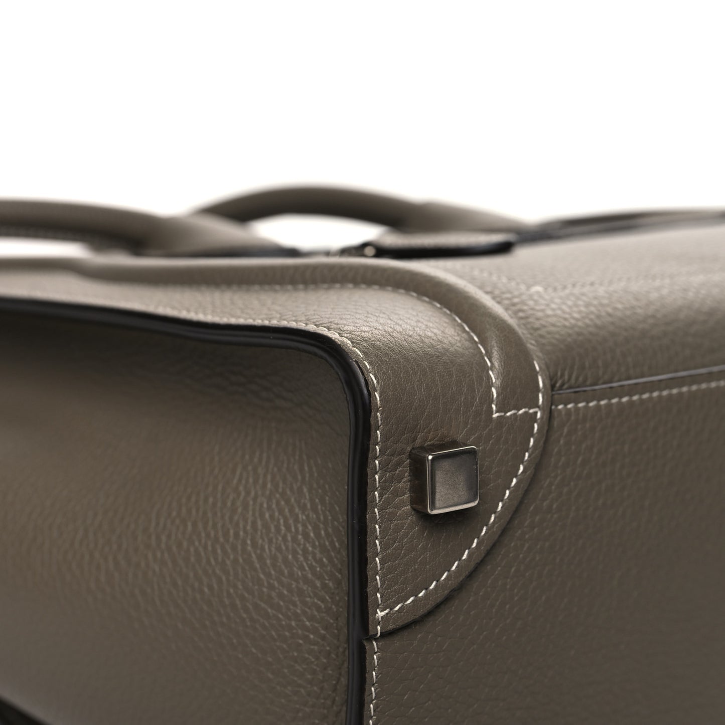 Drummed Calfskin Micro Luggage Souris