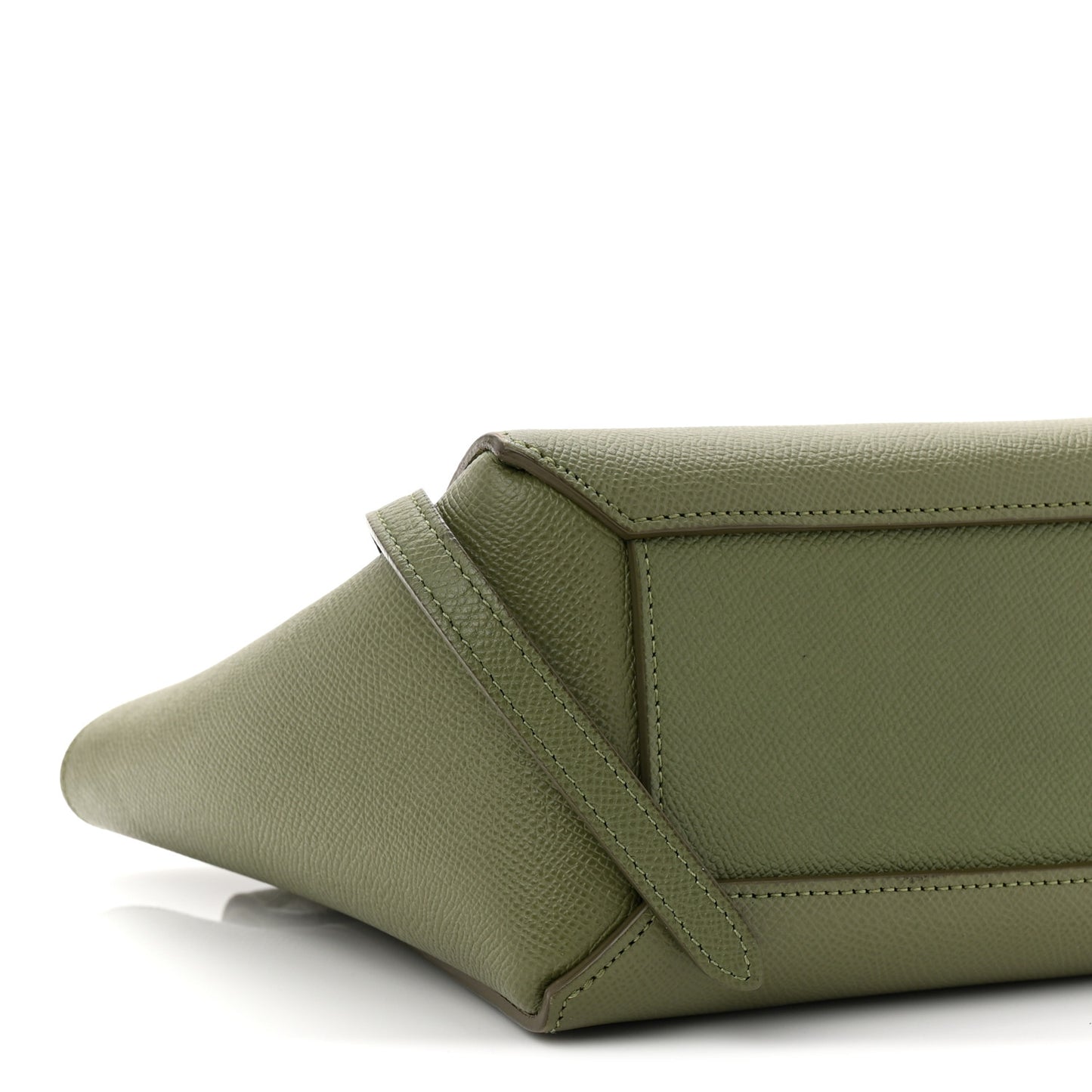 Grained Calfskin Nano Belt Bag Army Green