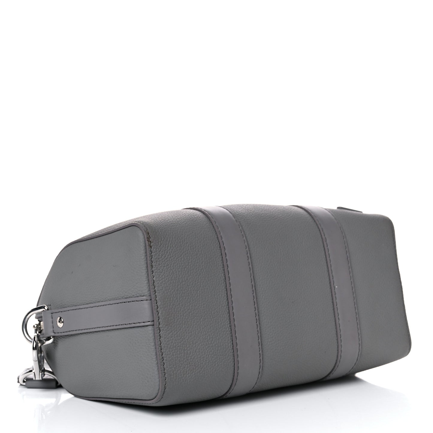 Grained Calfskin Aerogram City Keepall Gris