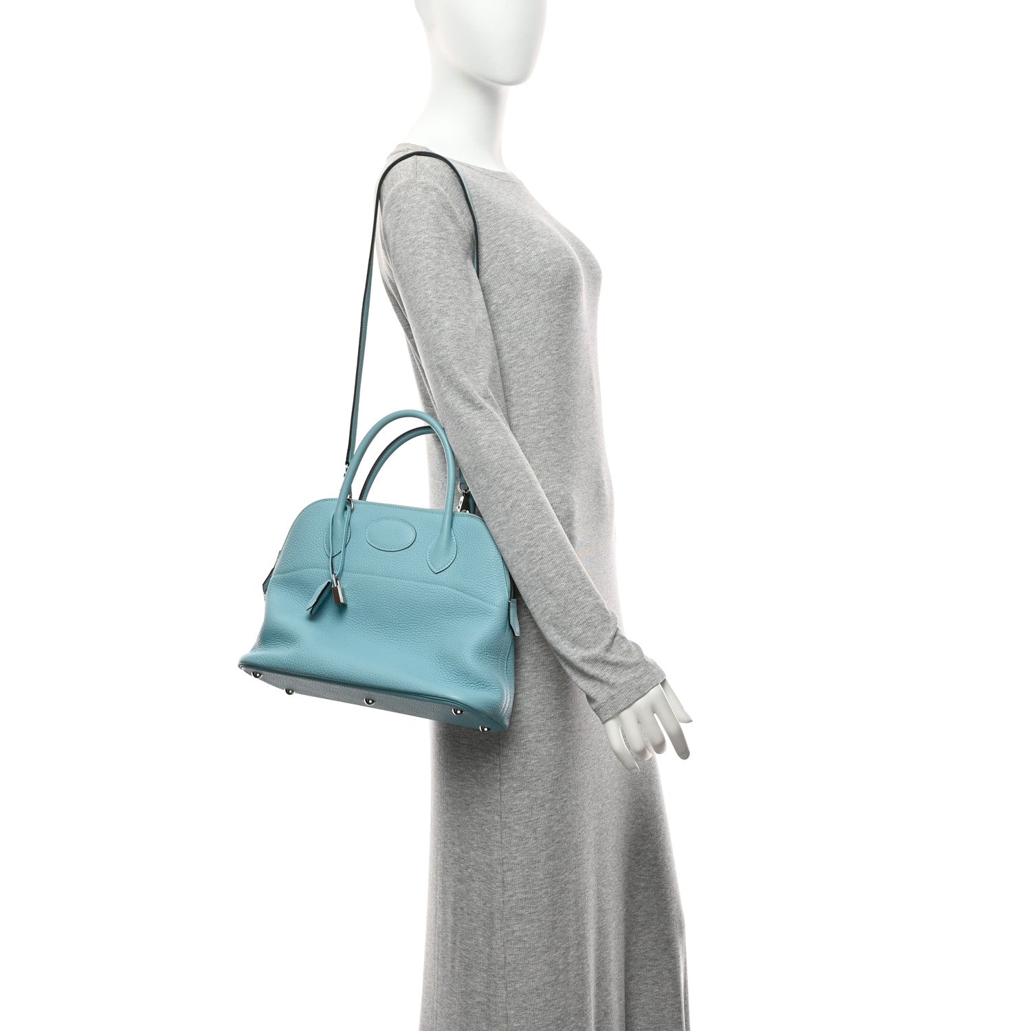 Hermes Taurillon Clemence Bolide 31 Bleu Atoll 2 of 10