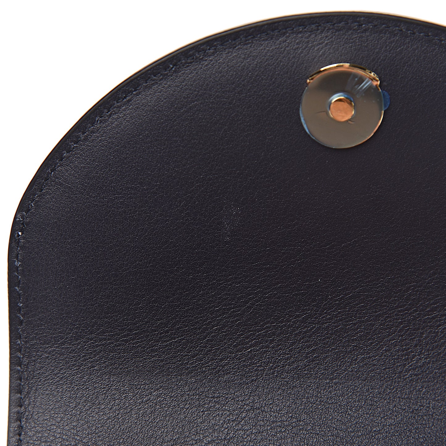 Calfskin Crocodile Embossed Small Aby Lock Full Blue