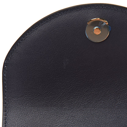 Chloe Calfskin Crocodile Embossed Small Aby Lock Full Blue 9 of 11