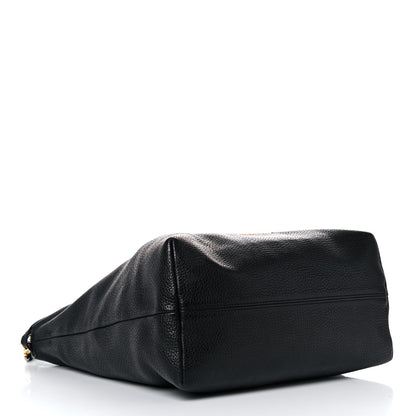 Burberry London Grainy Calfskin Medium Cale Hobo Black 4 of 27