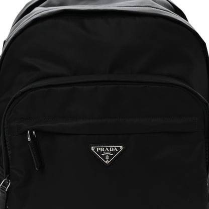 Prada Re-Nylon Saffiano Zip Backpack Black 7 of 9