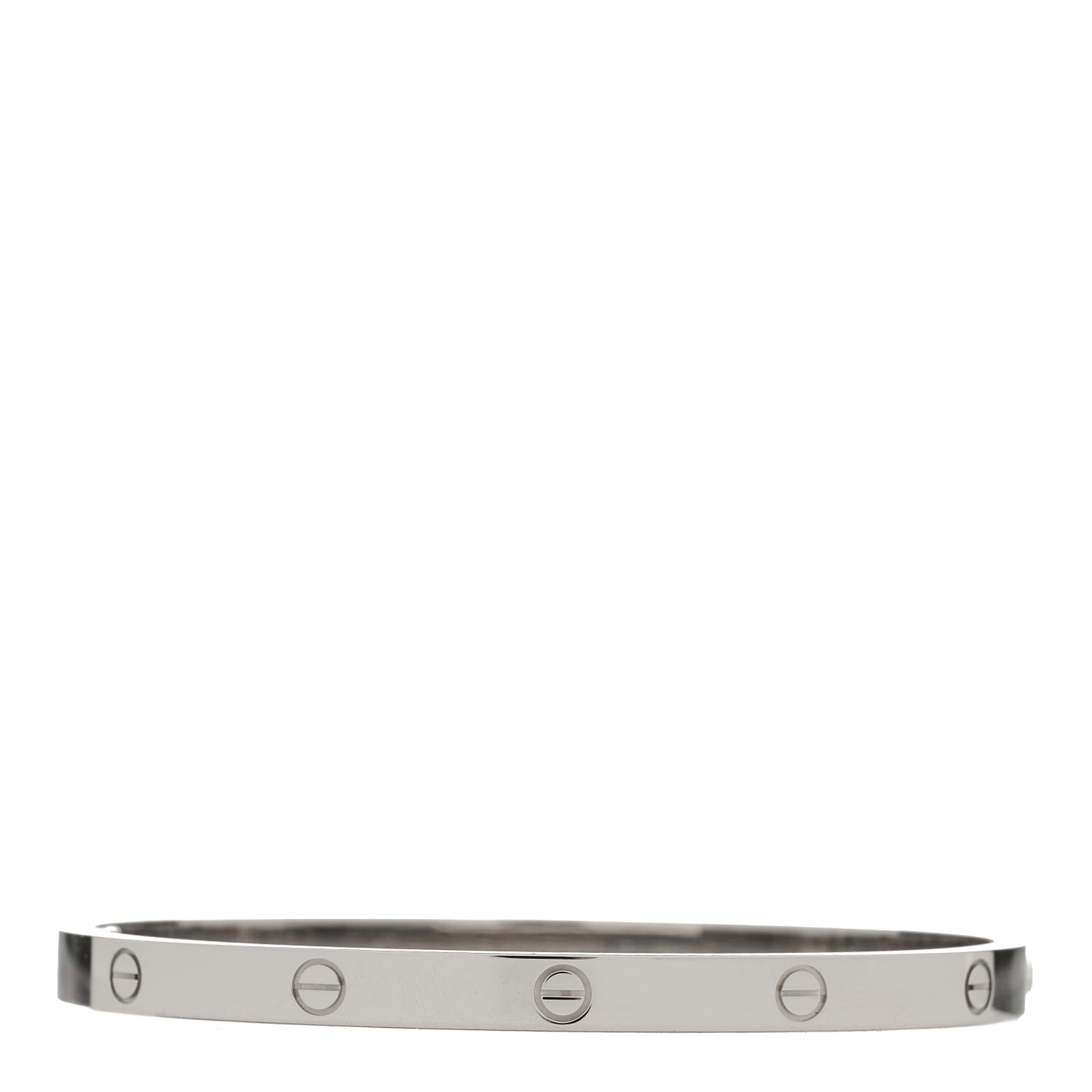 18K White Gold Medium LOVE Bracelet 18