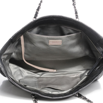 Chanel Lambskin East West Sharpei Shopping Tote Black 6 of 7