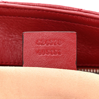 Gucci Azalea Calfskin Matelasse Medium GG Marmont Slim Tote Romantic Cerise 7 of 10