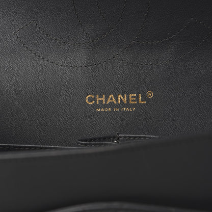 Chanel Lambskin Quilted Jumbo Double Flap Dark Grey 10 of 15