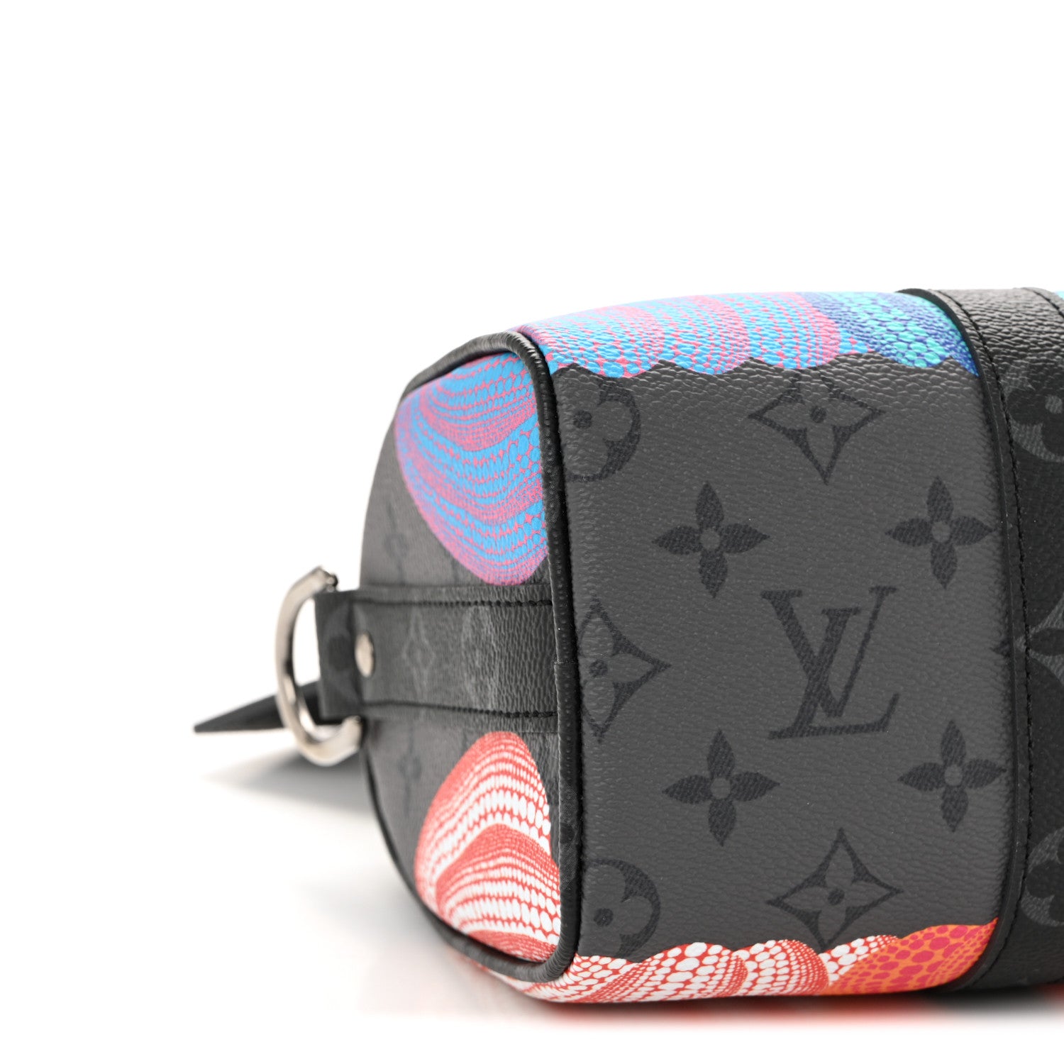 Louis Vuitton LV X YK Monogram Eclipse Reverse Pumpkin Keepall Bandouliere 25 Multicolor 9 of 11
