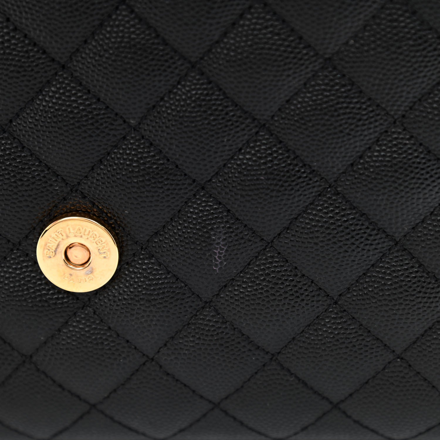 Saint Laurent Grain De Poudre Textured Mixed Matelasse Triquilt Medium Monogram Satchel Black 11 of 15