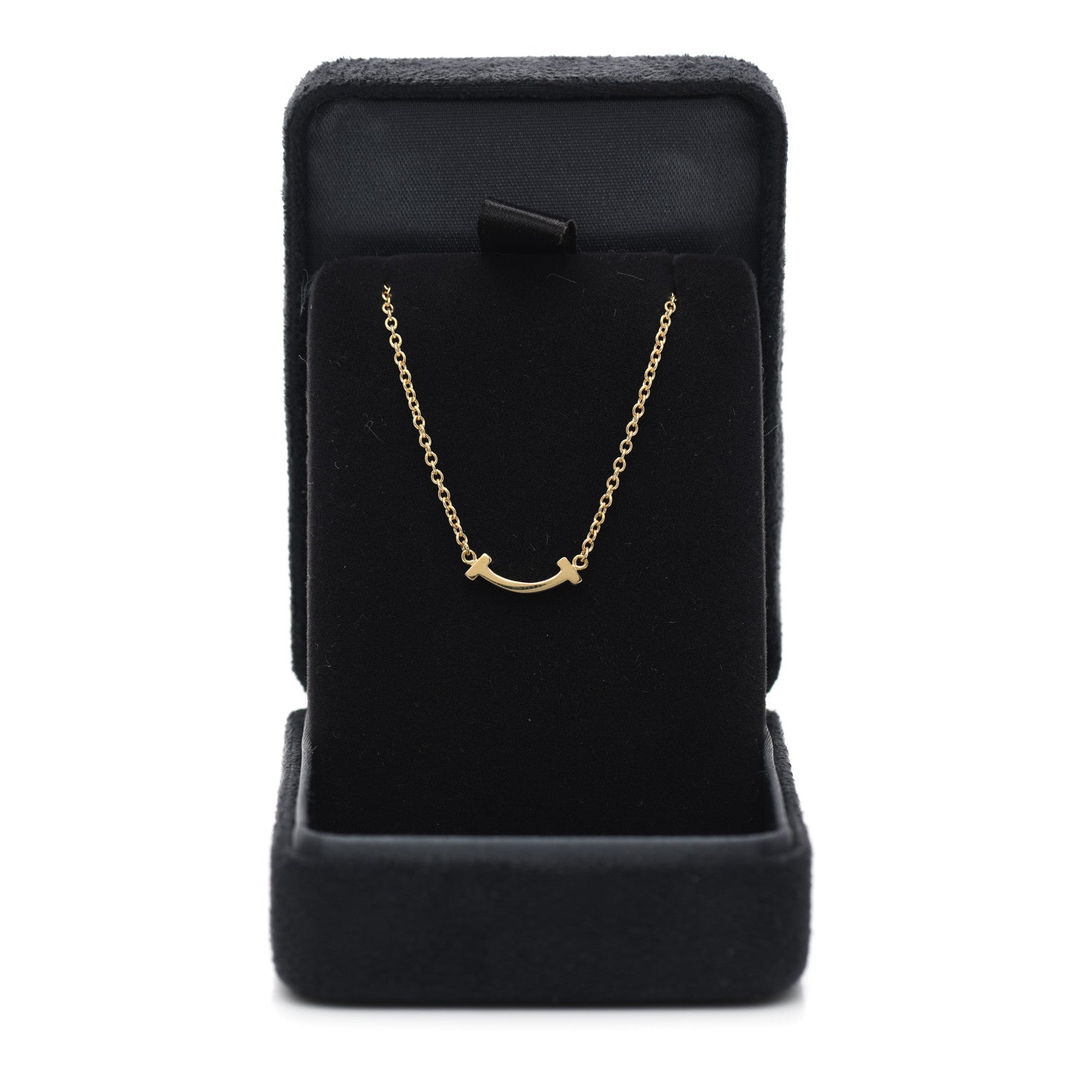Tiffany 18K Yellow Gold Mini T Smile Bracelet 6 of 6