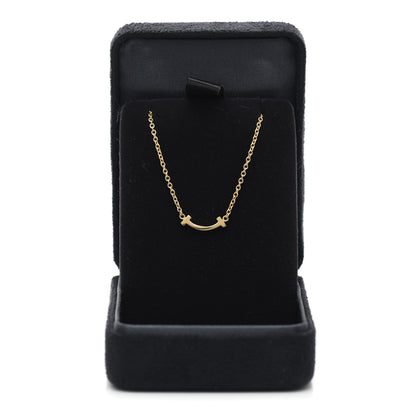 Tiffany 18K Yellow Gold Mini T Smile Bracelet 6 of 6