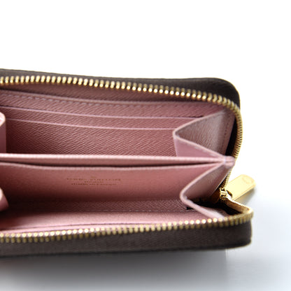 Louis Vuitton Damier Ebene Zippy Coin Purse Rose Ballerine 5 of 10