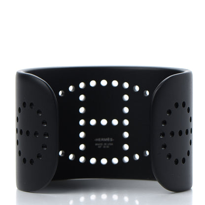 Hermes Aluminium Evelyne Sunset Cuff Bracelet T2 Black 3 of 5