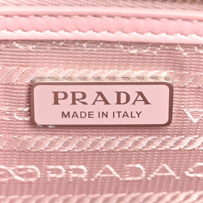 Prada Satin Crystal Mini Galleria Double Zip Tote Alabastro 6 of 11