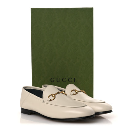 Gucci Lambskin Womens Brixton Horsebit Loafers 38 Mystic White 12 of 12