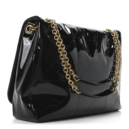 Saint Laurent Patent Matelasse Monogram Large Jamie 4.3 Black 3 of 9