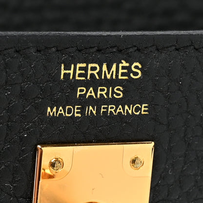 Hermes Togo Kelly Retourne 25 Black 6 of 9