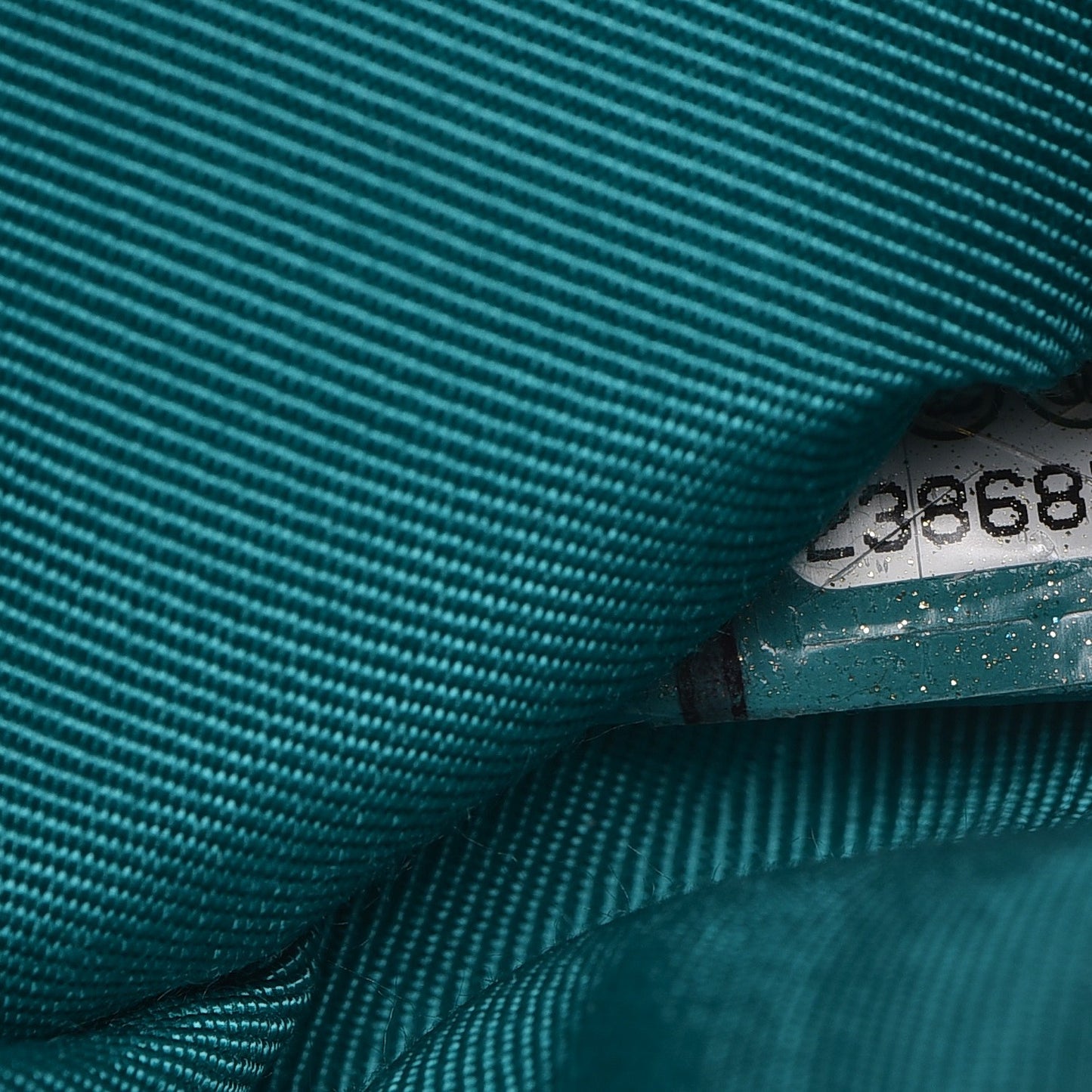 Lambskin Quilted Small Cosmetic Case Turquoise