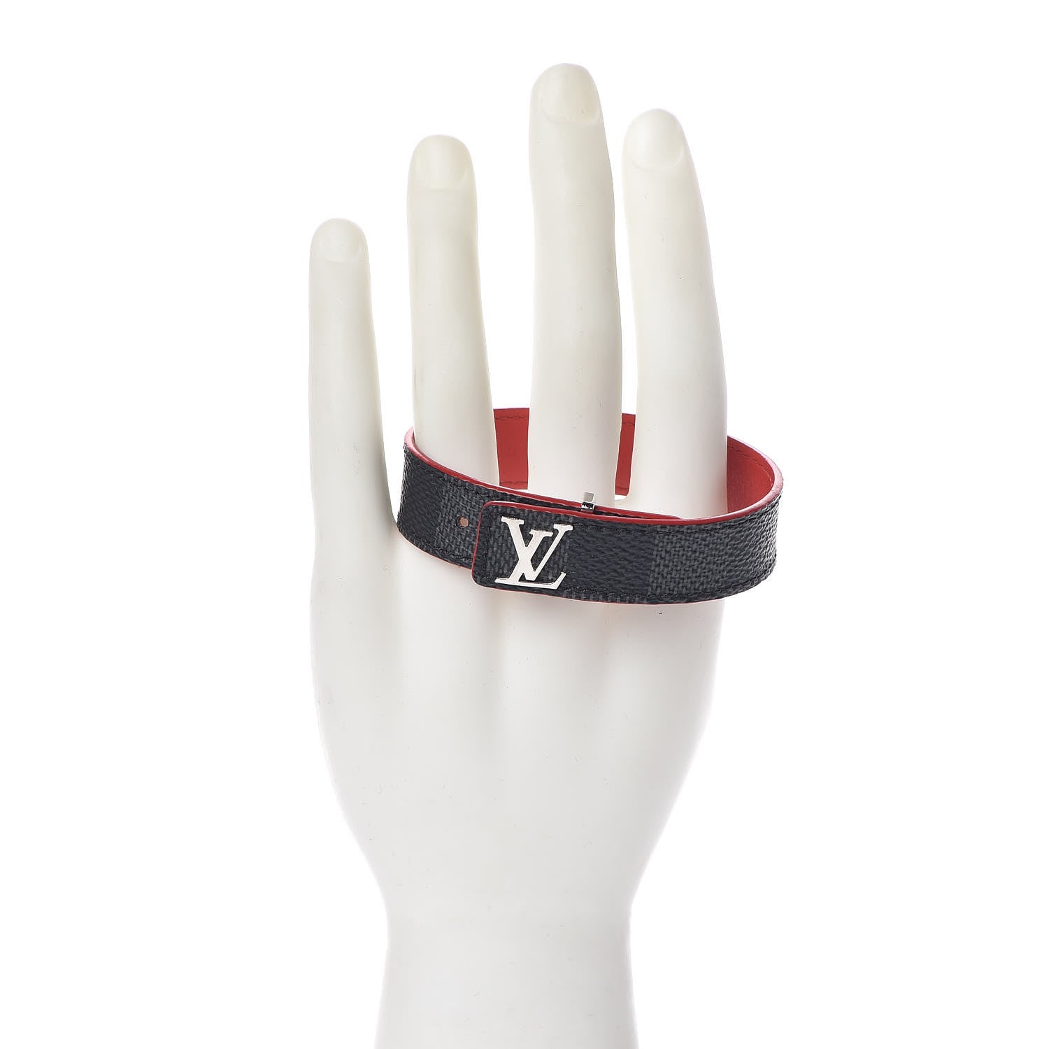 Louis Vuitton Damier Graphite LV Slim Bracelet 21 2 of 7