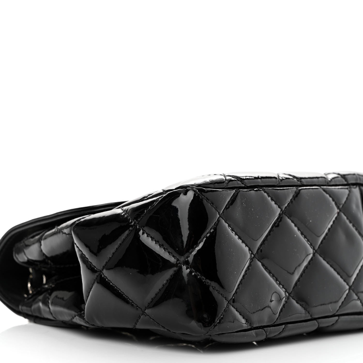 Chanel Patent Quilted Large Coco Shine Flap Black 9 of 13