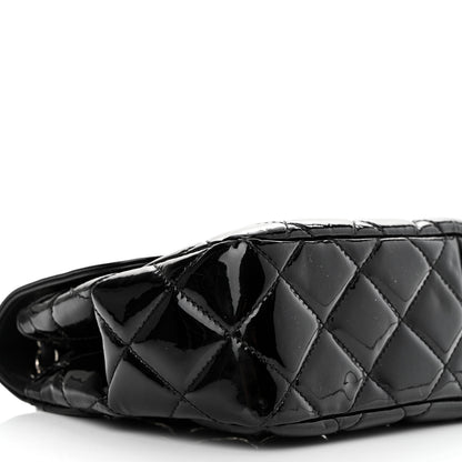 Chanel Patent Quilted Large Coco Shine Flap Black 9 of 13