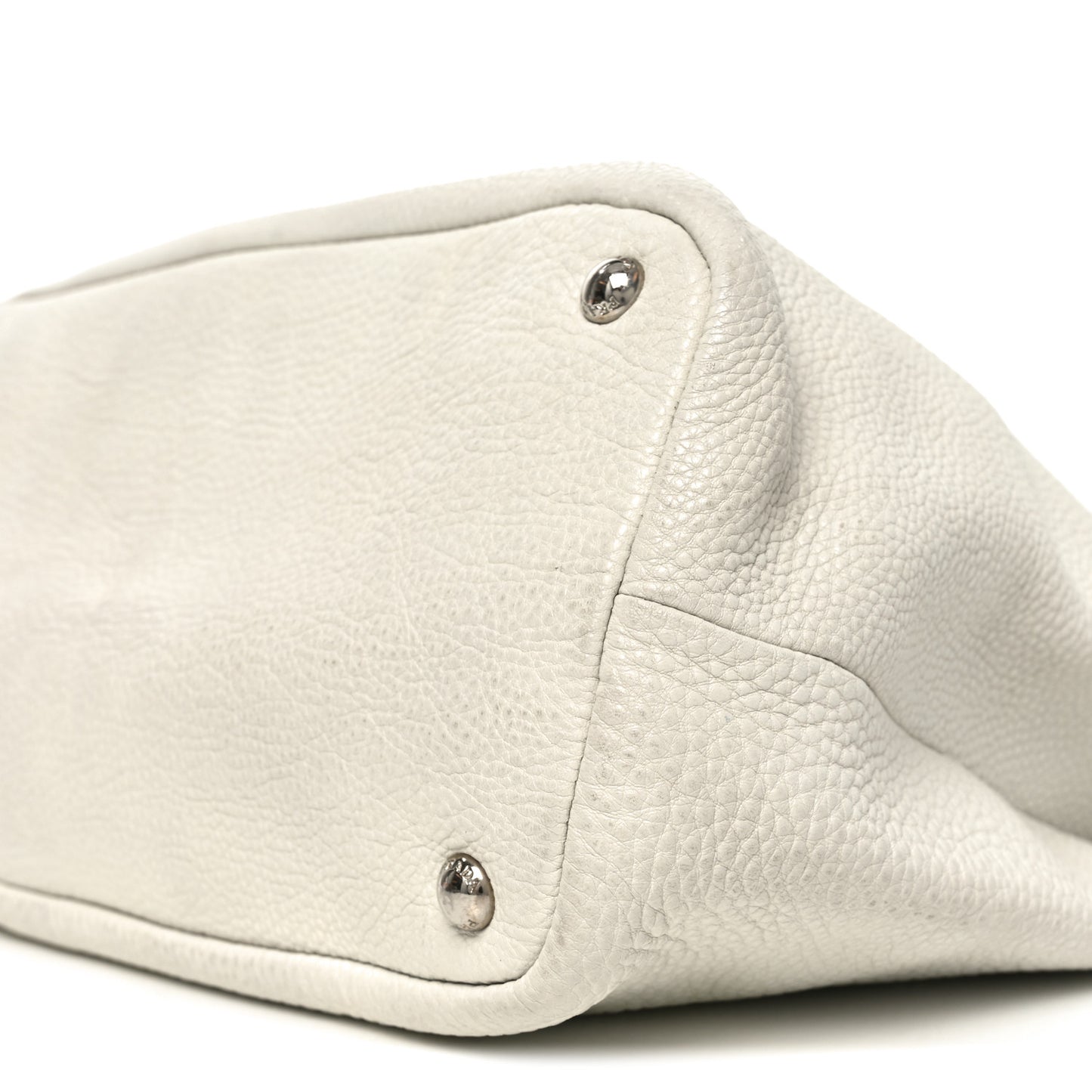 Vitello Daino Hobo Bag White