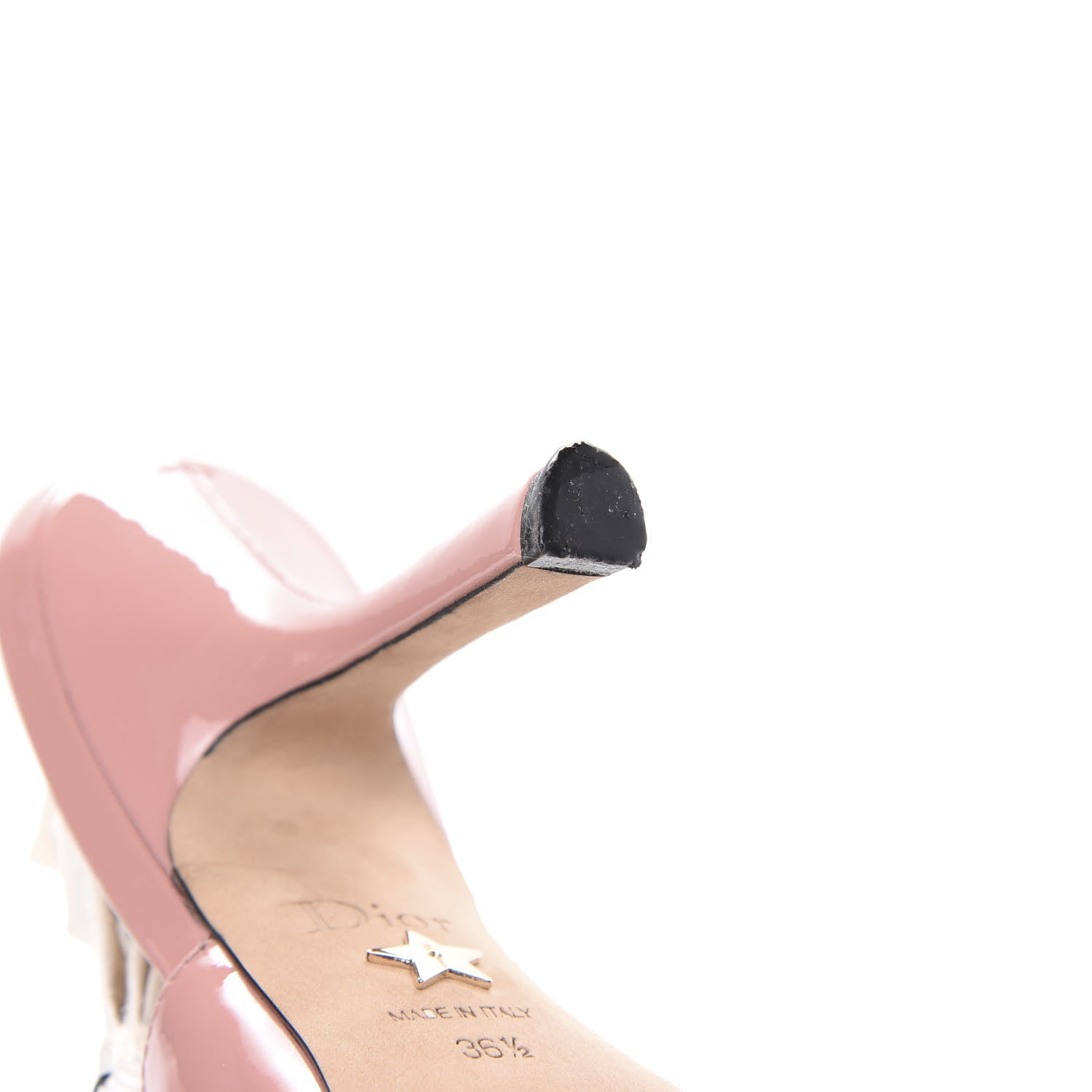 Christian Dior Patent Ribbon J'Adior Slingback 100mm Pumps 36.5