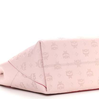 MCM Calfskin Ottomar Monogram Medium Klara Hobo Pink Blush 8 of 9