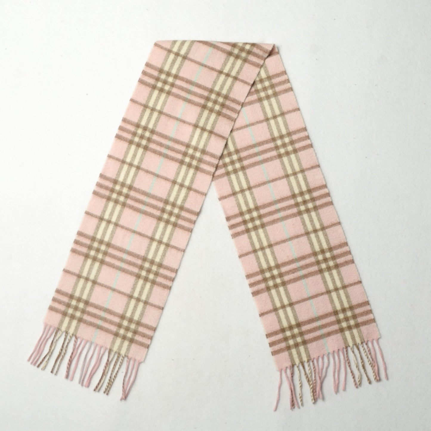 Cashmere Nova Check Scarf Pink