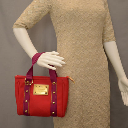 Louis Vuitton Antigua Cabas PM Red 2 of 7