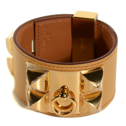 Hermes Swift Collier De Chien CDC S Bracelet Curry 1 of 6