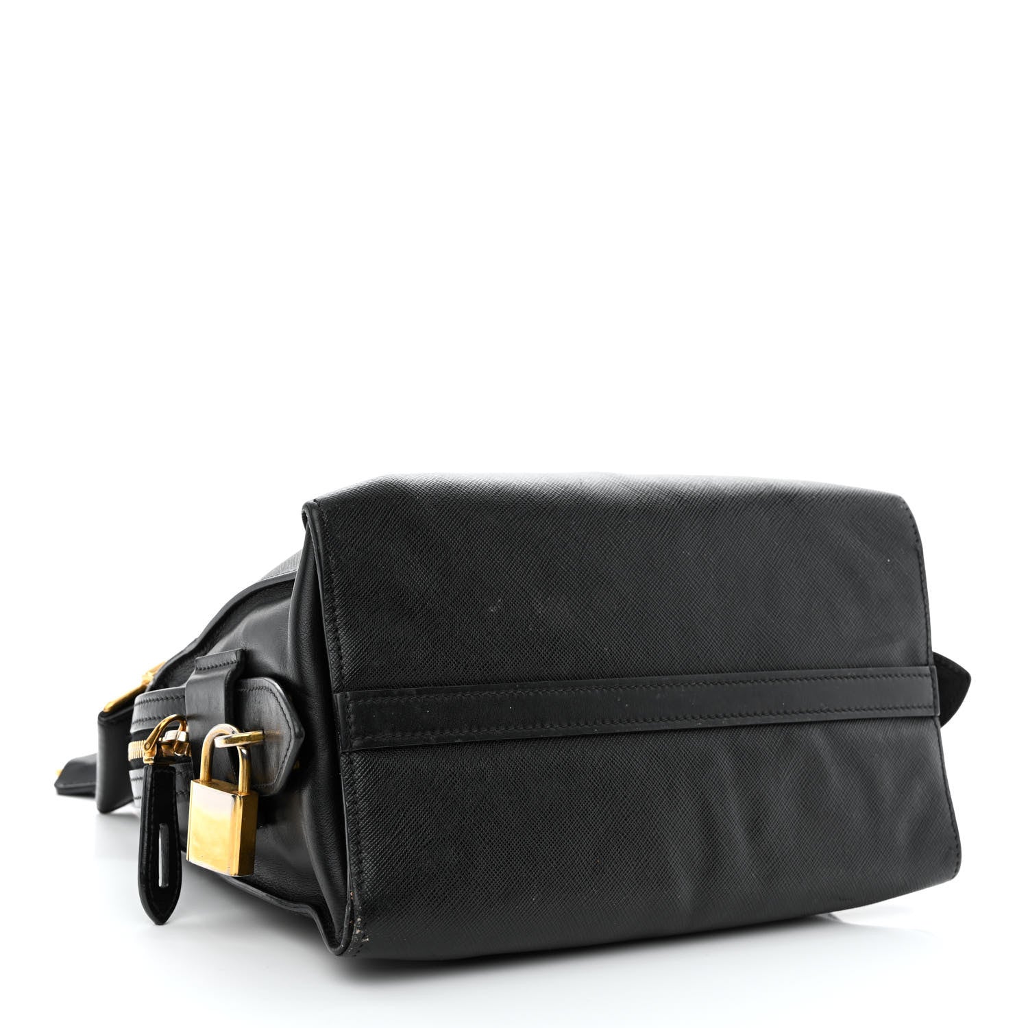 Prada Saffiano City Calfskin Small Esplanade Tote Black 5 of 27