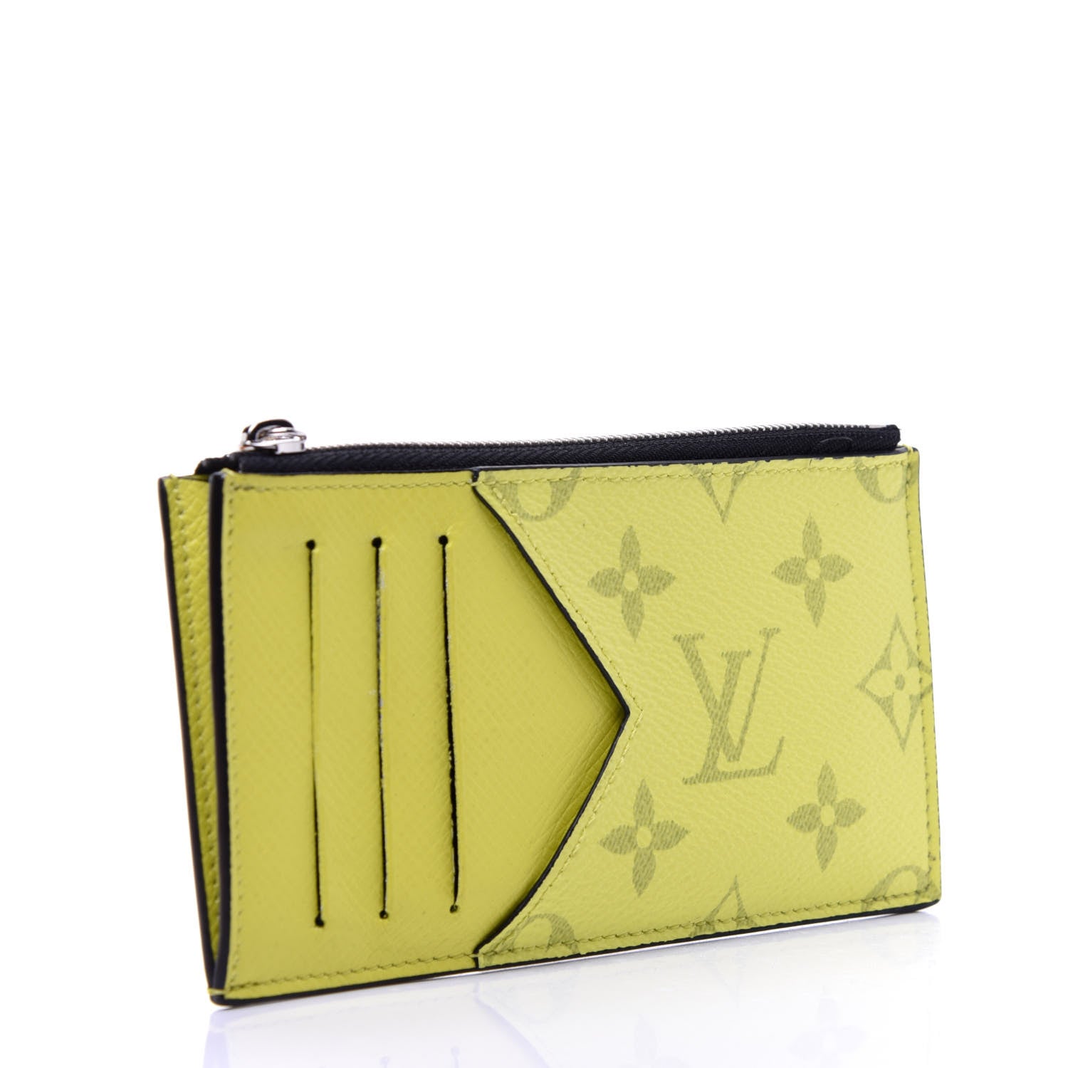 Louis Vuitton Monogram Taiga Coin Card Holder Yellow 6 of 18