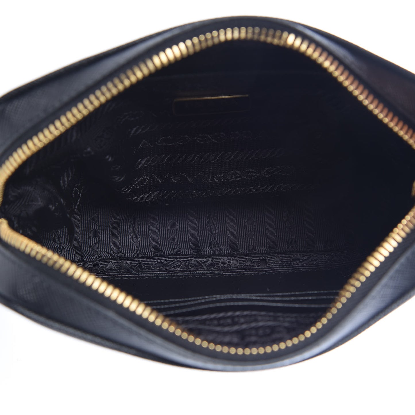 Saffiano Small Camera Crossbody Bag Black