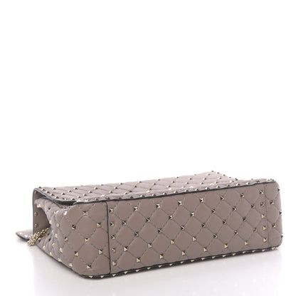 Valentino Garavani Nappa Large Rockstud Spike Shoulder Bag Clay 3 of 11