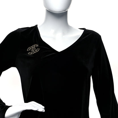 Chanel Lambskin Chain CC Brooch Black Gold 2 of 3