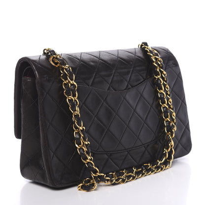 Chanel Lambskin Quilted Medium Double Flap Black 3 of 12