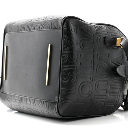 Louis Vuitton Calfskin Embossed Speedy Cube 30  Black 10 of 13