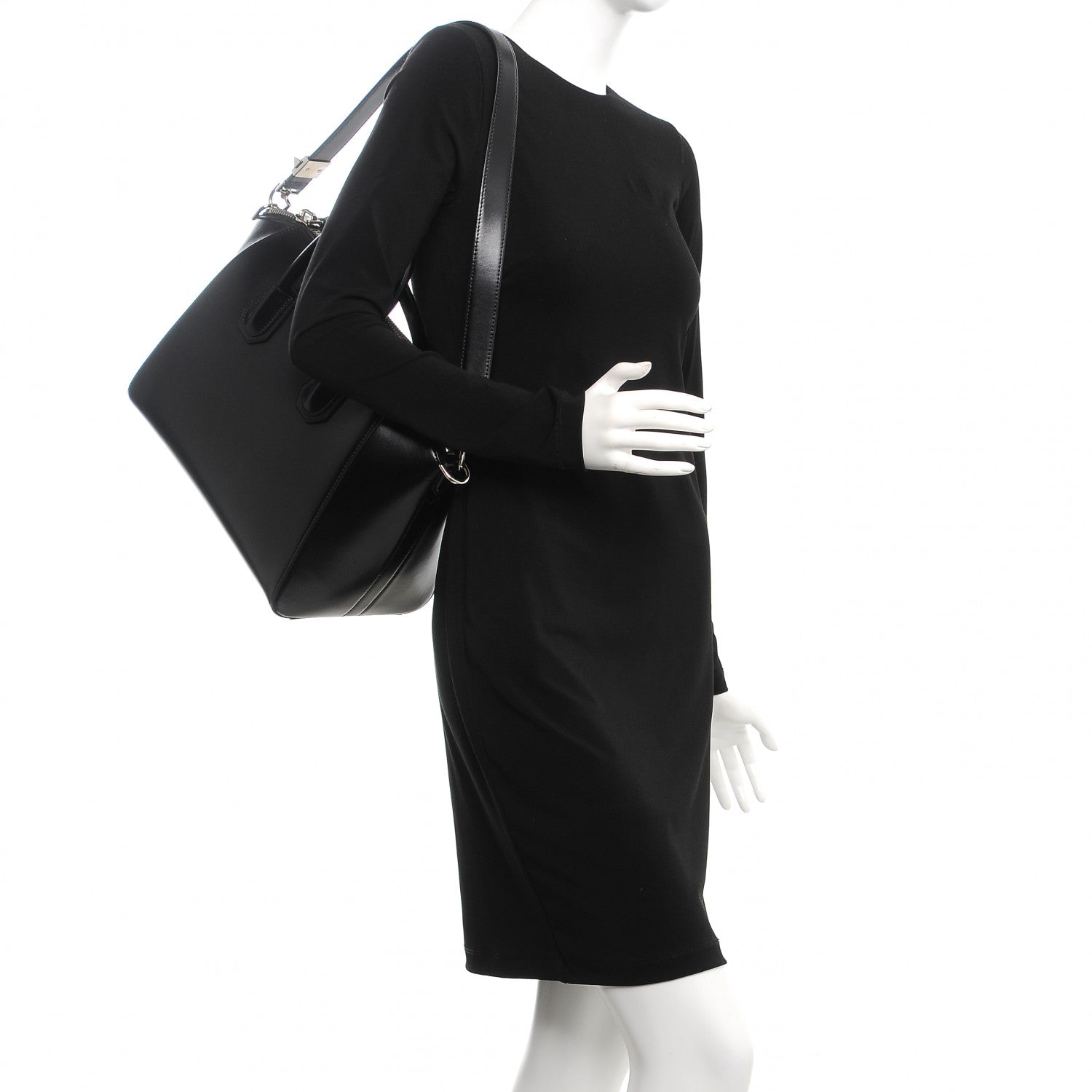 Givenchy Shiny Lord Calfskin Medium Antigona Black 2 of 10