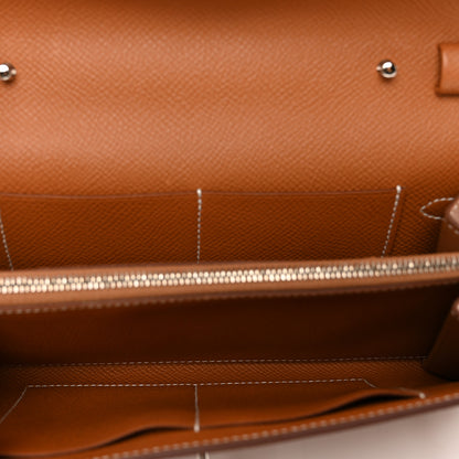 Hermes Epsom Kelly Wallet To Go Gold 6 of 9