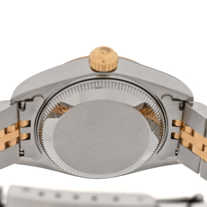 Rolex Stainless Steel 18K Yellow Gold Diamond 26mm Oyster Perpetual Datejust Watch Champagne 69173 4 of 5
