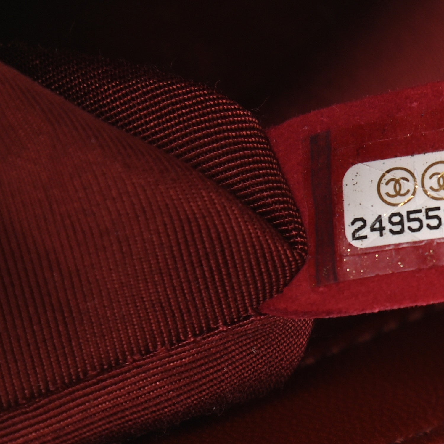 Chanel Lambskin Quilted Medium Boy Flap Dark Red 7 of 9
